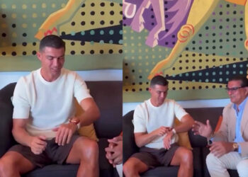 صانع مجوهرات شهير يهدي رونالدو ساعة فاخرة من الياقوت الشفاف (فيديو)