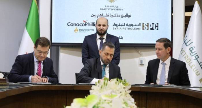 سوريا توقع اتفاقيتين مع شركتين أمريكيتين لتطوير قطاع الغاز