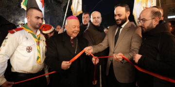 بمناسبة أعياد الميلاد ورأس السنة ، افتتاح القرية الميلادية بمدينة حلب