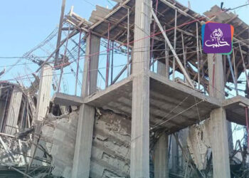 مجلس مدينة حلب يوضح أن المبنى المُنهار في حي المعادي