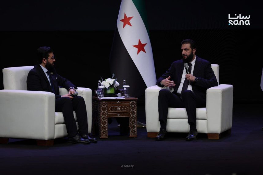 جلسة حوارية للرئيس الشرع ضمن فعاليات اليوم الثاني لمؤتمر وزارة الأوقاف